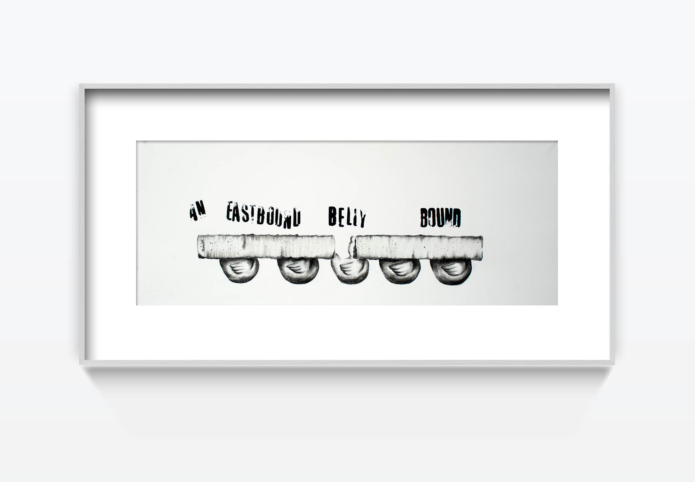 Jamal aziz i have to go home 2018 35x75cm